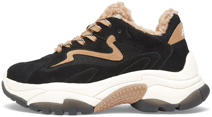 ASH Addict Fur 小牛皮運動鞋 女款 黑黃色 Buy ASH Addict Fur 小牛皮運動鞋 女款 黑黃色