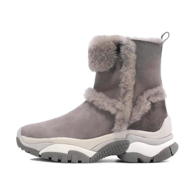 (W) Ash Alpes Fur-Lined Snow Boots 'Deep Brown'