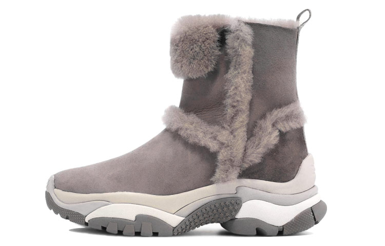 (Women) Ash Alpes Fur-Lined Snow Boots 'Deep Brown' AJ412K40031