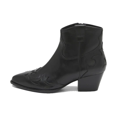 (W) Ash Ankle Boot 'Black Leather'