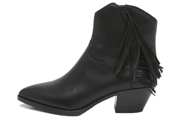 (W) Ash Ankle Boot 'Black Tassel Retro'