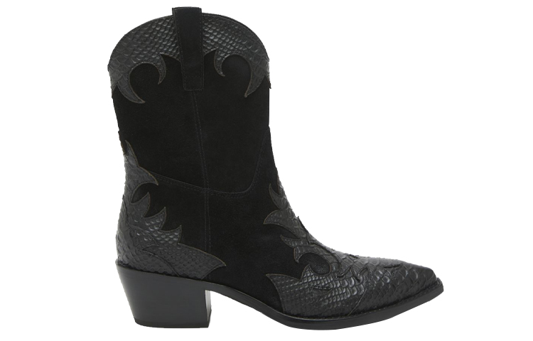 (W) Ash Ankle Boot 'Embossed Leather Black' 圖 2