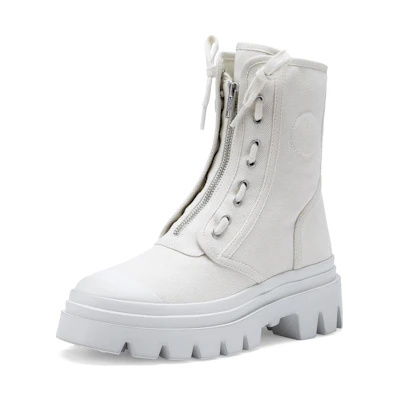 (W) Ash Ankle Boot 'Sleek White'