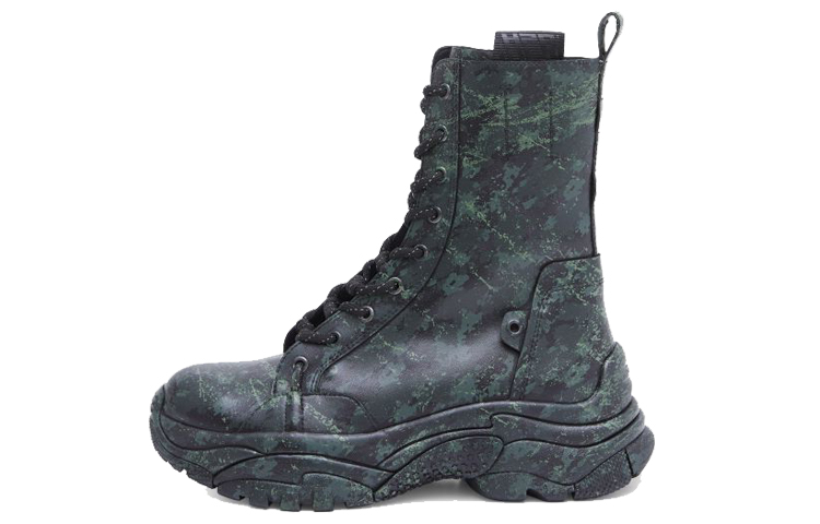 (Women) Ash Army Bis 'Waterproof Platform Leather Boot Black' FW20-S-133490-001