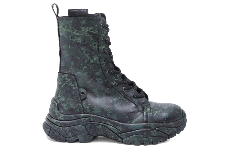 Order (W) But Hitam Tentera Bis 'Boot Kulit Kedap Air Platform' FW20-S-133490-001