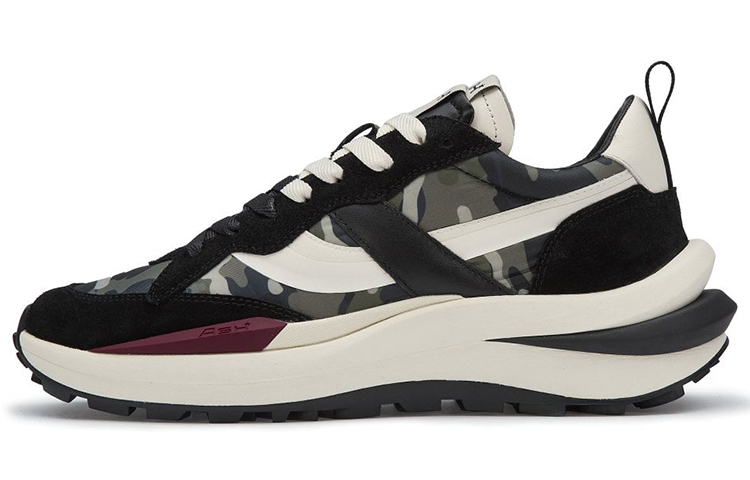 (W) Ash Black 'Eco Camo Print'