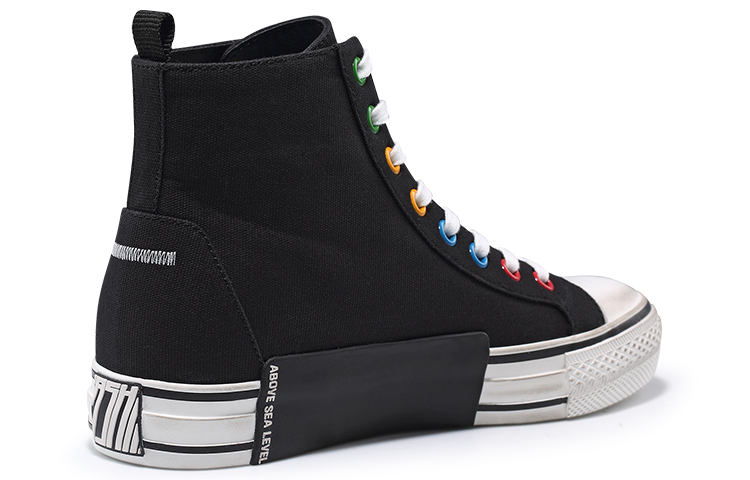 Lookbook (Women) Ash Black 'GAMES Distressed Canvas Sneaker' SS20-V-133932-001