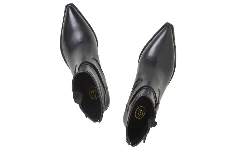 (W) Ash Double Buckle Leather Ankle Boots 'Black' 圖 4