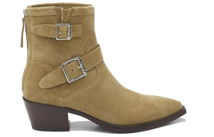 (W) Ash Double Buckle Suede Ankle Boots 'Brown' 圖 2