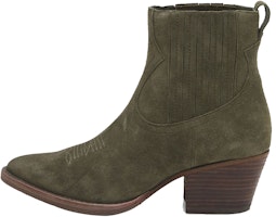 (Women) Ash Embroidered Leather Ankle Boots 'Dark Green' FW20-M-133676-004 (Women) Ash Embroidered Leather Ankle Boots 'Dark Green' FW20-M-133676-004