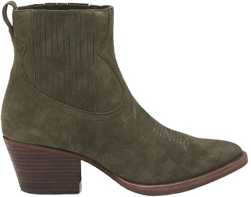 (Women) Ash Embroidered Leather Ankle Boots 'Dark Green' FW20-M-133676-004 Order (Women) Ash Embroidered Leather Ankle Boots 'Dark Green' FW20-M-133676-004