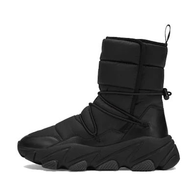 (W) Ash Emy High-Top Platform Snow Boots 'Black Warmth'
