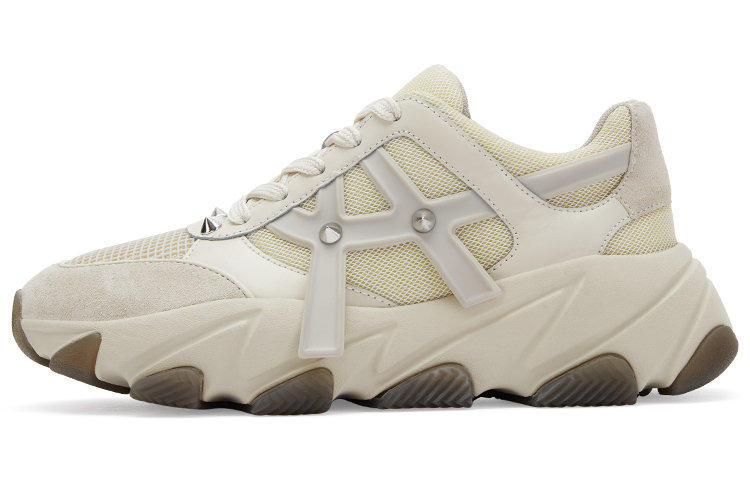 (Women) Ash Exceed 'Patchwork Suede Studded Chunky Beige' SS22-S-136412-003