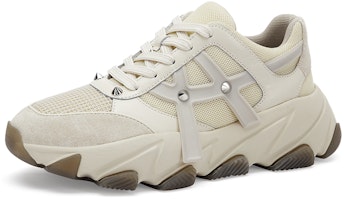 (W) Ash Exceed 'Patchwork Suede Berpaku Chunky Beige' SS22-S-136412-003 Order (W) Ash Exceed 'Patchwork Suede Berpaku Chunky Beige' SS22-S-136412-003