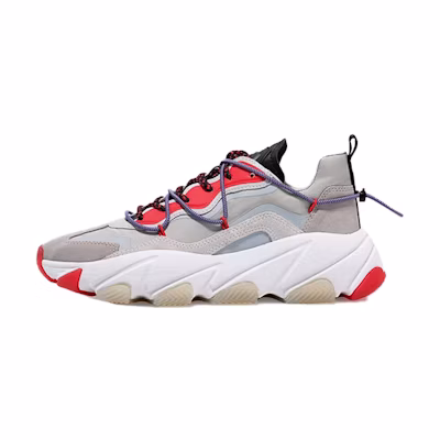 (W) Ash Extra 'Grey Red Colorblock'