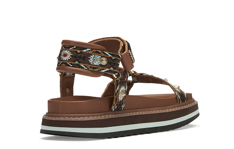 (W) Ash Fabric Velcro Flat Rivet Roman 'Light Brown' 圖 4