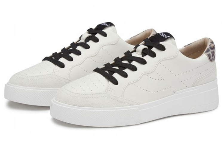 Lookbook ASH Free系列 豹紋印花撞色板鞋 女款 白