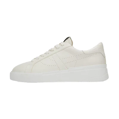 (W) Ash Fury BIS 'White Leather Low-Top Fashion Sneakers'