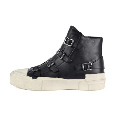 (W) Ash Gang 'Black Leather Buckle'