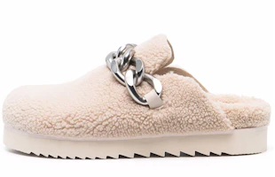 (Women) Ash Ghost 'Chain Wool Fashion Slide - White' GHOSTFUR02COMBOA (Women) Ash Ghost 'Chain Wool Fashion Slide - White' GHOSTFUR02COMBOA
