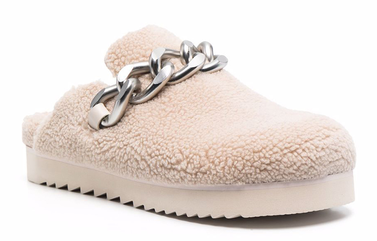 (W) Ash Ghost 'Chain Wool Fashion Slide - White' 圖 2