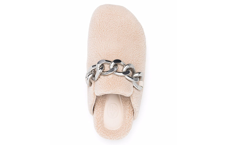 (W) Ash Ghost 'Chain Wool Fashion Slide - White' 圖 4