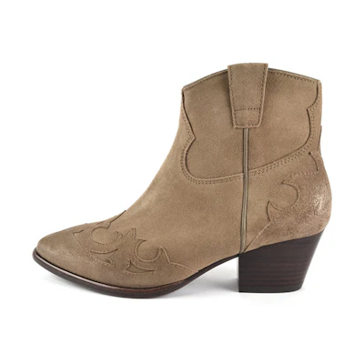 (W) Ash Harlow Suede Ankle Boots 'Distressed Light Brown'