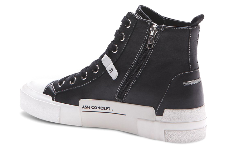 (W) Ash High-Top Fashion Sneakers 'Black Sheepskin' 圖 3
