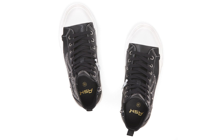 (W) Ash High-Top Fashion Sneakers 'Black Sheepskin' 圖 4
