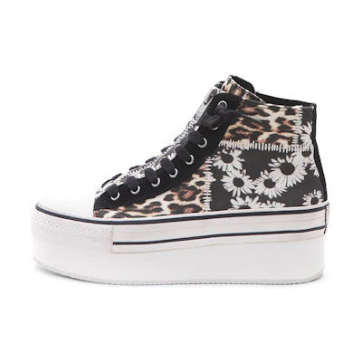 (W) Ash High-Top Fashion Sneakers 'Brown Print'