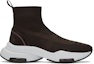 Order (W) Ash High-Top Knit Runner 'Hitam' FW21-S-135661-006