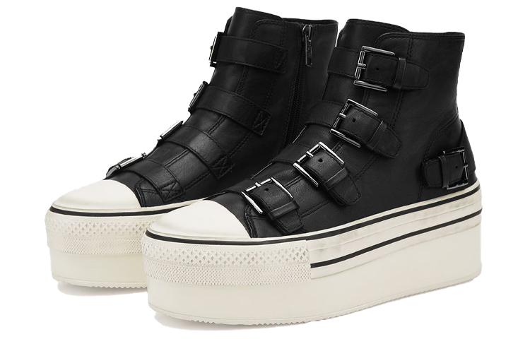 Lookbook (W) Sneakers Ash High-Top Platform 'Hitam' FW21-V-133636-002