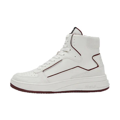 (W) Ash High-Top Sneaker 'White Red'