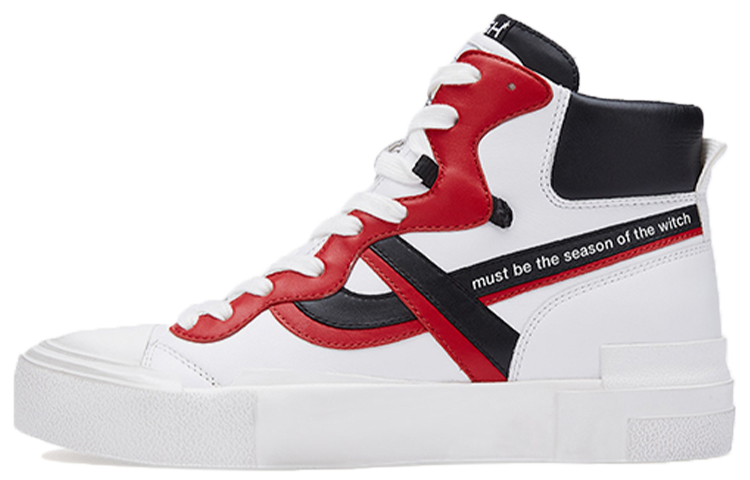 (W) Ash High-Top Sneaker 'White Red Black'