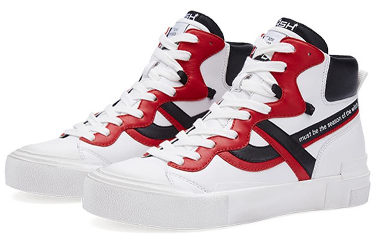 (W) Ash High-Top Sneaker 'White Red Black' 圖 3