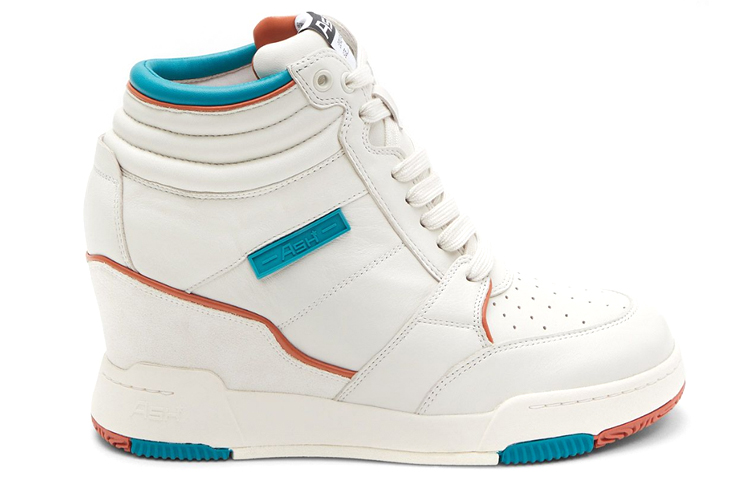 (W) Ash High-Top Wedge Sneaker 'White Green' 圖 2