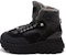 (W) Ash Kasut Platform Tinggi Kasual 'Bulu Hitam Palsu' FW20-S-134378-001