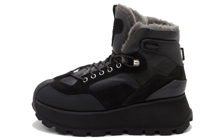 (Women) Ash High Top Casual Platform Sneaker 'Black Faux Fur' FW20-S-134378-001