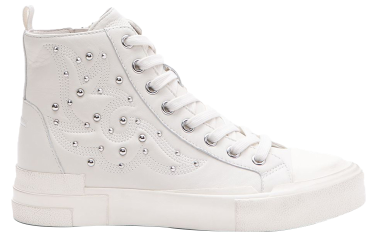 (W) Ash High Top Fashion Sneaker 'White Sheepskin' 圖 2