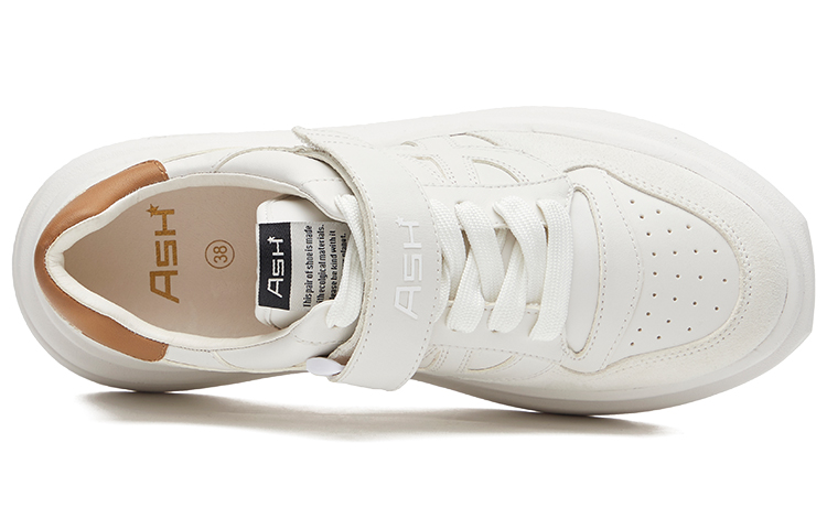 Shop ASH INDY 時尚厚底魔術貼 休閒單鞋 女款 白