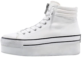 (Women) Ash Jagger Mid-Top Retro 'White Canvas' AK140F40050 (Women) Ash Jagger Mid-Top Retro 'White Canvas' AK140F40050
