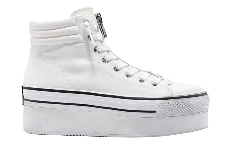 Order (W) Ash Jagger Mid-Top Retro 'Kanvas Putih' AK140F40050