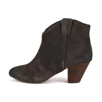 (W) Ash Jalouse Suede Booties 'Dark Brown'
