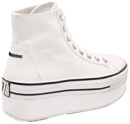 (Women) Ash Jess 'White Retro Platform Canvas' AK340F40047 Lookbook (Women) Ash Jess 'White Retro Platform Canvas' AK340F40047