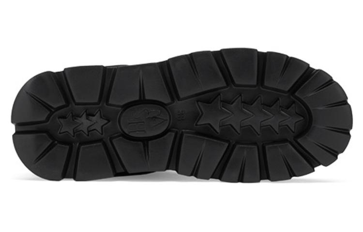 Shop ASH JEWEL 布料 戶外舒適保暖 短筒 雪地靴 女款 黑色