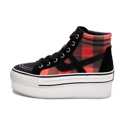 (W) Ash Jimmy High 'Black Red Check'