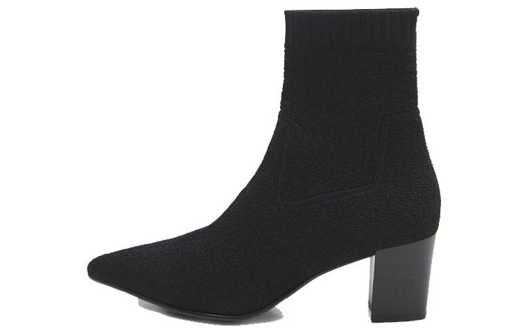 (W) Ash Knit Ankle Boots 'Black CMFT'