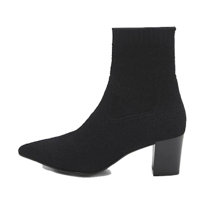 (W) Ash Knit Ankle Boots 'Black CMFT'