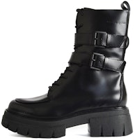 (Women) Ash Lars 'Black Buckle Short Boot' FW20-M-133933-001 (Women) Ash Lars 'Black Buckle Short Boot' FW20-M-133933-001