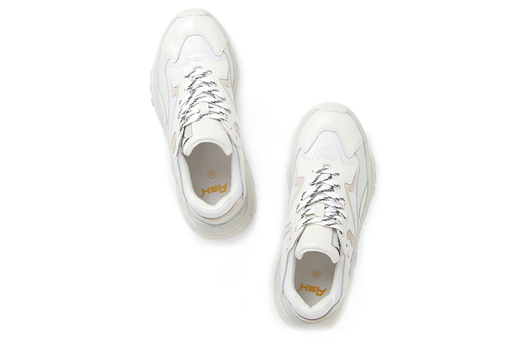 (W) Ash Leather Panel Sneaker 'White Blue' 圖 4
